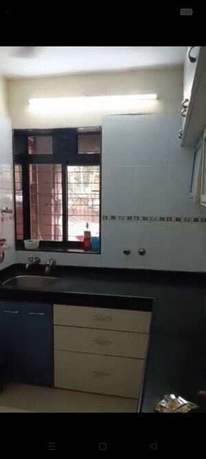 Kitchen in 1 BHK Apartment at Juhu Scheme, Juhu – for Rent