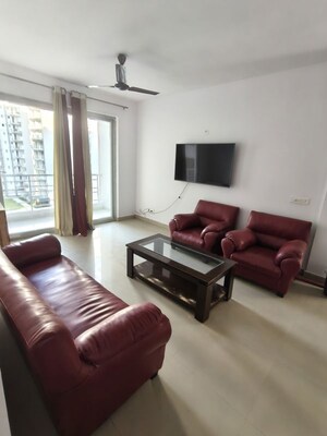 Dining area in 3 BHK Apartment at Urban Axis Urban Woods, Sushant Golf City – for Rent