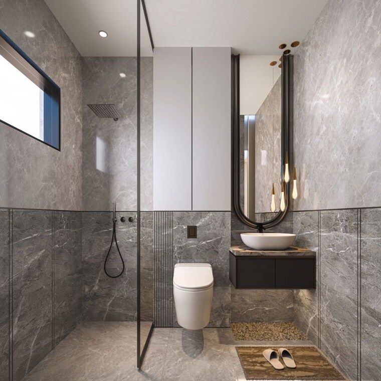 Bathroom, ambala highway 3 Bedroom 1903 Sq.Ft. Apartment In Ambala Highway Zirakpur 10291128