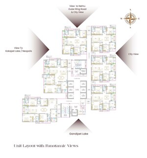 Master Plan in 4 BHK Apartment at Navanaami One, Kokapet – for Sale