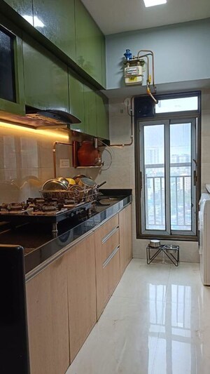 Kitchen in 2 BHK Apartment at Prayag Heights, Dindoshi – for Sale