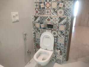 Bathroom in 3 BHK Apartment at Vasant Kunj – for Rent