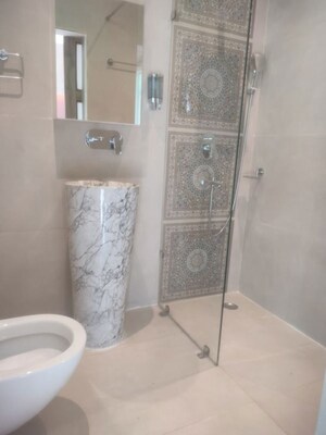 Bathroom in 3 BHK Apartment at Vasant Kunj – for Rent