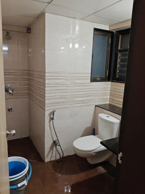 Bathroom in 3 BHK Apartment at Paranjape Blue Ridge, Hinjewadi – for Rent