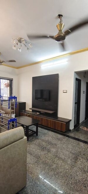 Living Room in 1 BHK Apartment at Vrindavan CHS, Mahim – for Sale