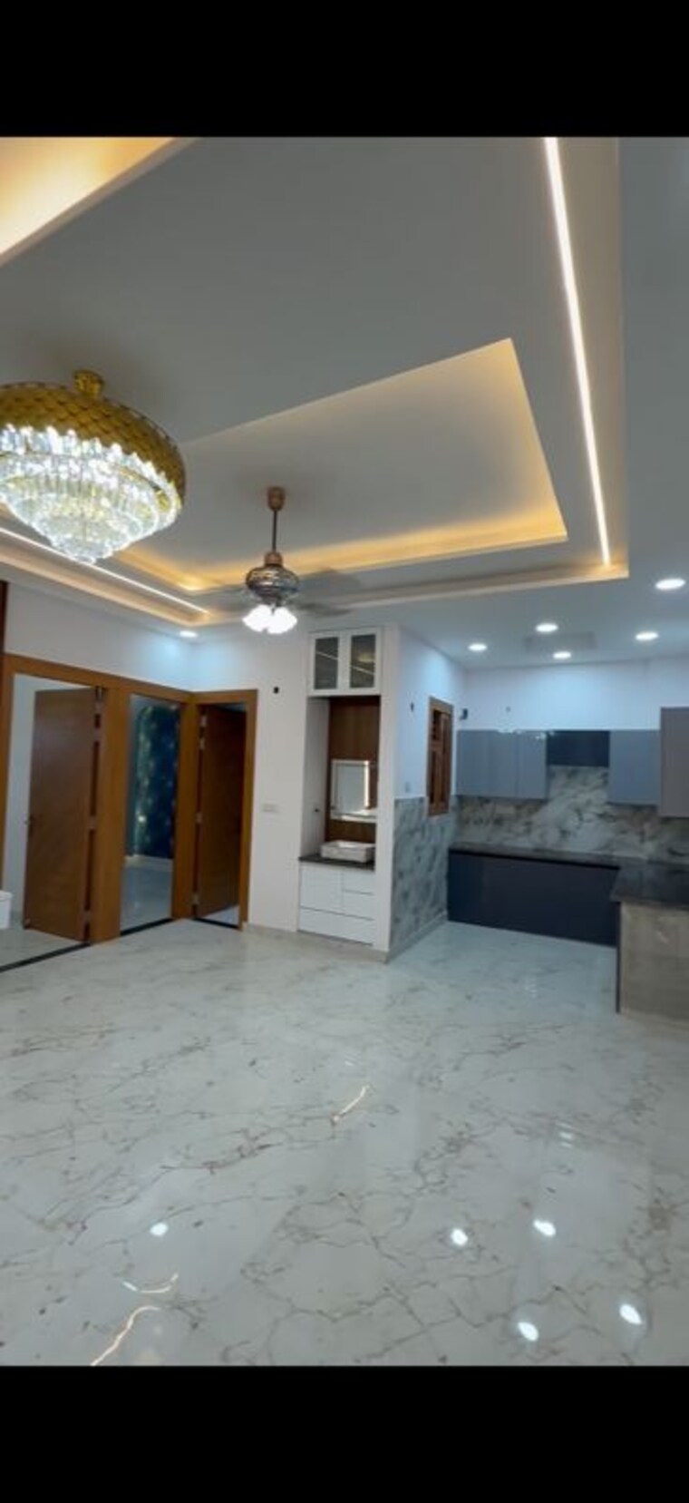 Living Room, max-defence-city-apartments 3 Bedroom 1550 Sq.Ft. Builder Floor In Chaprana Colony Greater Noida 10268199