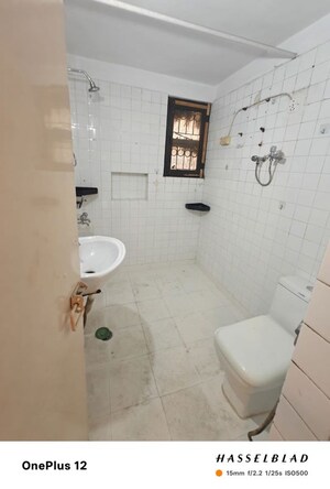 Bathroom in 3 BHK Apartment at Vasant Kunj – for Rent