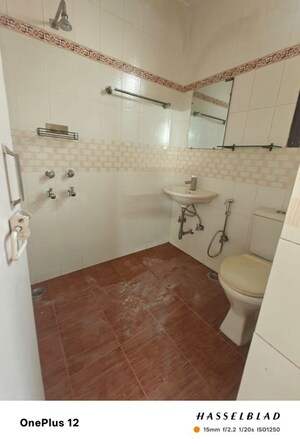 Bathroom in 3 BHK Apartment at Vasant Kunj – for Rent