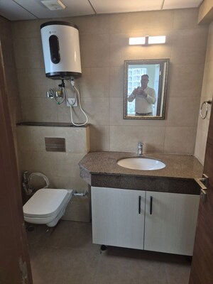 Bathroom in 3 BHK Apartment at Godrej Meridien, Sector 106 – for Rent
