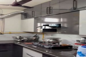 Kitchen in 3 BHK Builder Floor at Aravali Vihar – for Sale