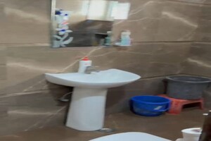 Bathroom in 3 BHK Builder Floor at Aravali Vihar – for Sale
