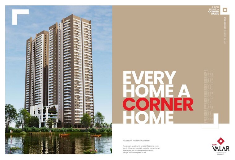 Exterior View, dsr-valar 3 Bedroom 3242 Sq.Ft. Apartment In Kokapet Hyderabad 10291216