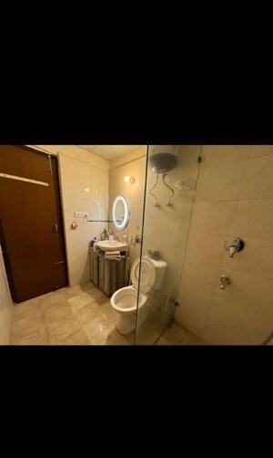 Bathroom in 2.5 BHK Apartment at NK Sharma Savitry Greens 2, Ghazipur – for Rent