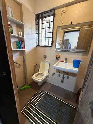 Attached Bathroom in 3 BHK Apartment at Chaurang Heights, Chembur – for Sale