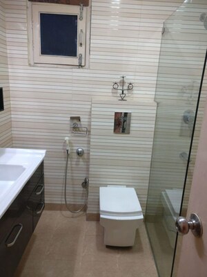 Bathroom in 3 BHK Apartment at Sector 10 Dwarka – for Rent