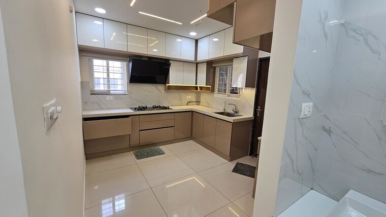 Kitchen, my-home-tridasa 3 Bedroom 1840 Sq.Ft. Builder Floor In Tellapur Hyderabad 10291605