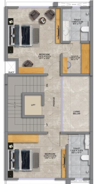 Floor Plan in 3 BHK Villa at Marunji – for Sale