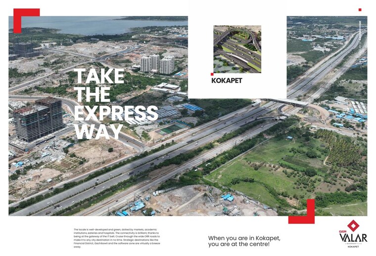Master Plan, dsr-valar 4 Bedroom 4090 Sq.Ft. Apartment In Kokapet Hyderabad 10291523