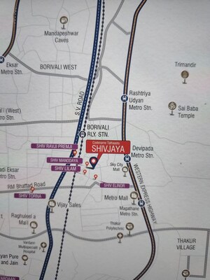 2 BHK Apartment – Map Location View at Navkarmik Shiv Jaya, Borivali East - for Sale