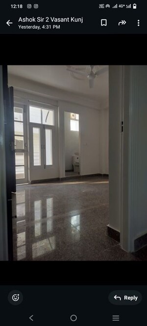 Room in 3 BHK Builder Floor at Vasant Kunj – for Rent