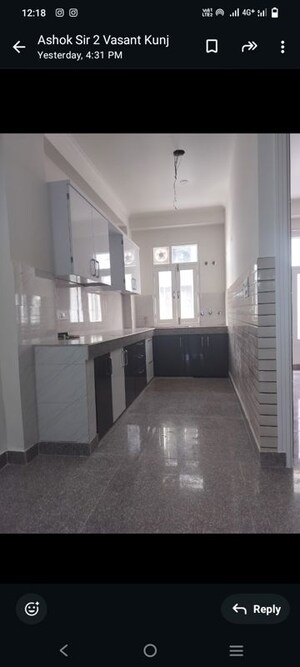 Kitchen in 3 BHK Builder Floor at Vasant Kunj – for Rent