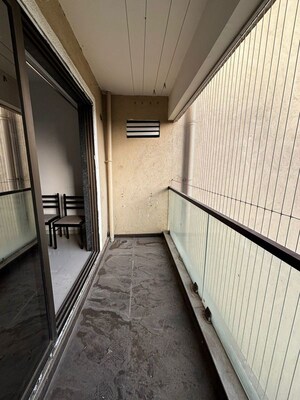 Balcony in 3 BHK Apartment at Poonam Vaishno Heights, Malad East – for Rent