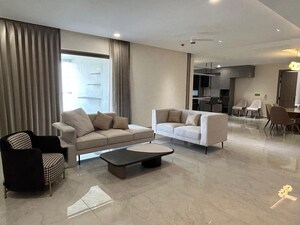 Living Room in 4 BHK Apartment at Sri Fortune Sonthalia Sky Villas, Kokapet – for Rent