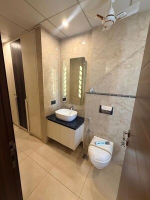 Bathroom in 3.5 BHK Apartment at Krisumi Waterfall Residences, Sector 36a – for Rent