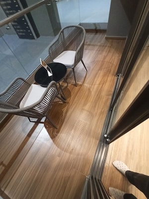 Staircase in 3 BHK Apartment at Beharay Rathi Hillview Residency, Kothrud – for Sale