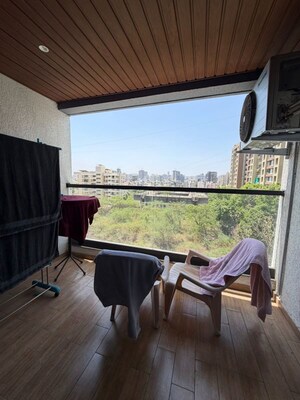 Balcony in 2 BHK Apartment at Majestique Signature Towers Phase 1, Balewadi – for Rent