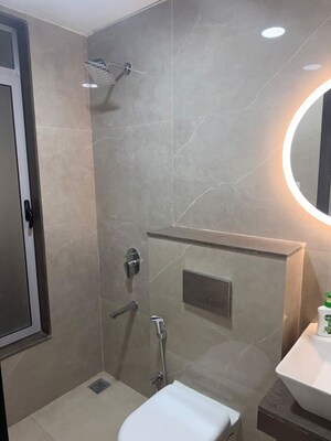 Bathroom in 1 BHK Apartment at Blumen Apartments, Vikhroli West – for Rent