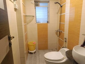 Bathroom in 2 BHK Apartment at Anmol Tower, Goregaon West – for Rent