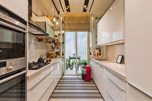 Kitchen in 2 BHK Apartment at Goldeneon Atlantis, Bhandup West – for Sale