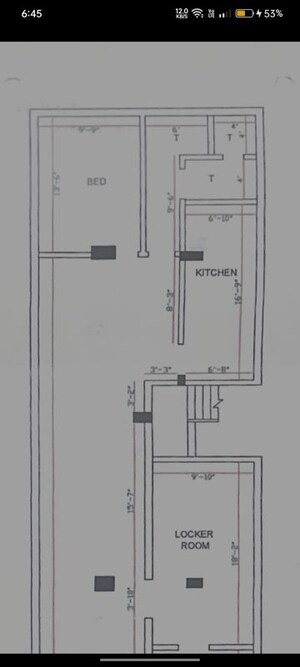Floor Plan in  Showroom at Worli Naka – for Rent