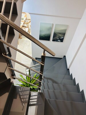 Staircase in 4 BHK Villa at Kolte Patil Life Republic, Hinjewadi – for Sale