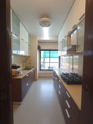 Kitchen in 2 BHK Apartment at Godrej Platinum Mumbai, Vikhroli East – for Rent