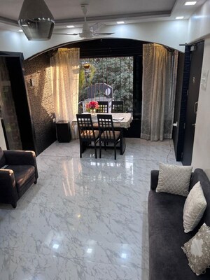 Living Room in 2 BHK Apartment at Bandra West – for Rent