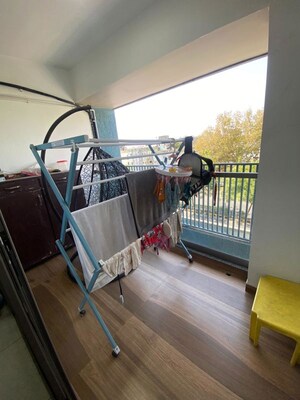 Balcony in 3 BHK Apartment at Naranpura – for Rent