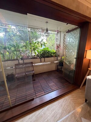 Balcony in 3 BHK Apartment at Chartered Ratna, Richmond Road – for Rent