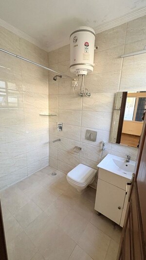 Bathroom in 3 BHK Builder Floor at Uday Park – for Rent