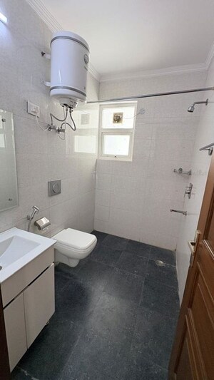 Bathroom in 3 BHK Builder Floor at Uday Park – for Rent