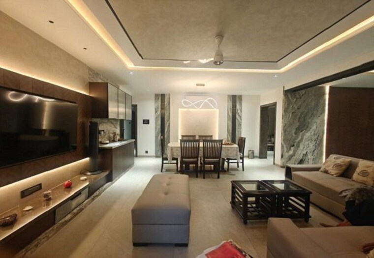 Living Room, lansum-etania 3 Bedroom 2450 Sq.Ft. Apartment In Gachibowli Hyderabad 10292284
