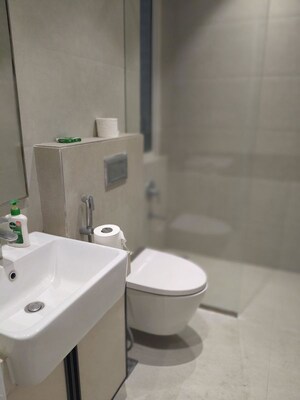 Bathroom in 4 BHK Apartment at Indiabulls Sky Forest, Lower Parel – for Rent