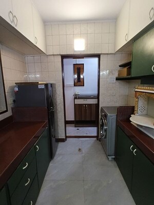 Kitchen in 3 BHK Apartment at Lokhandwala Whispering Palms, Kandivali East – for Rent