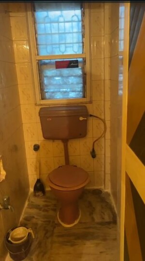 Bathroom in 1 RK Apartment at Navratna CHS Mahim, Mahim – for Rent