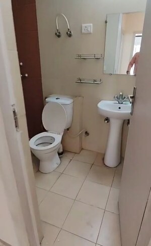 Bathroom in 2 BHK Apartment at Mahagun Mywoods II, Sector 16c Greater Noida – for Rent