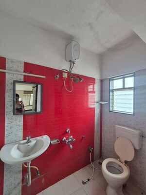 Bathroom in 1 BHK Apartment at Dattawadi – for Rent