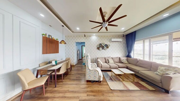 Living Room, myhna-maple 3 Bedroom 1600 Sq.Ft. Apartment In Varthur Bangalore 10293178