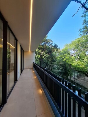 Balcony in 3 BHK Builder Floor at Vasant Vihar – for Rent