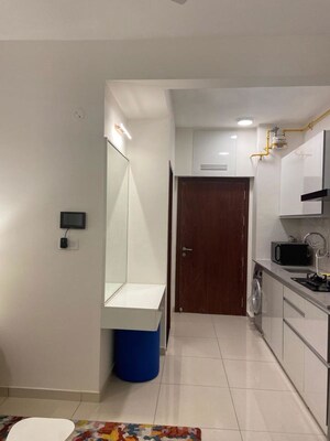 Kitchen in Studio Apartment at L&T Raintree Boulevard, Hebbal – for Rent